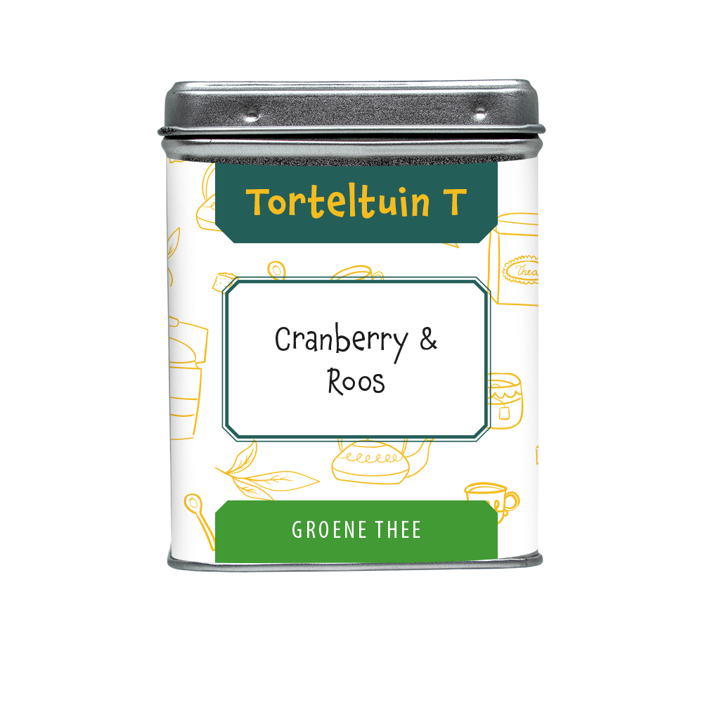 Theeboetiek-Blikje cranberry en roos
