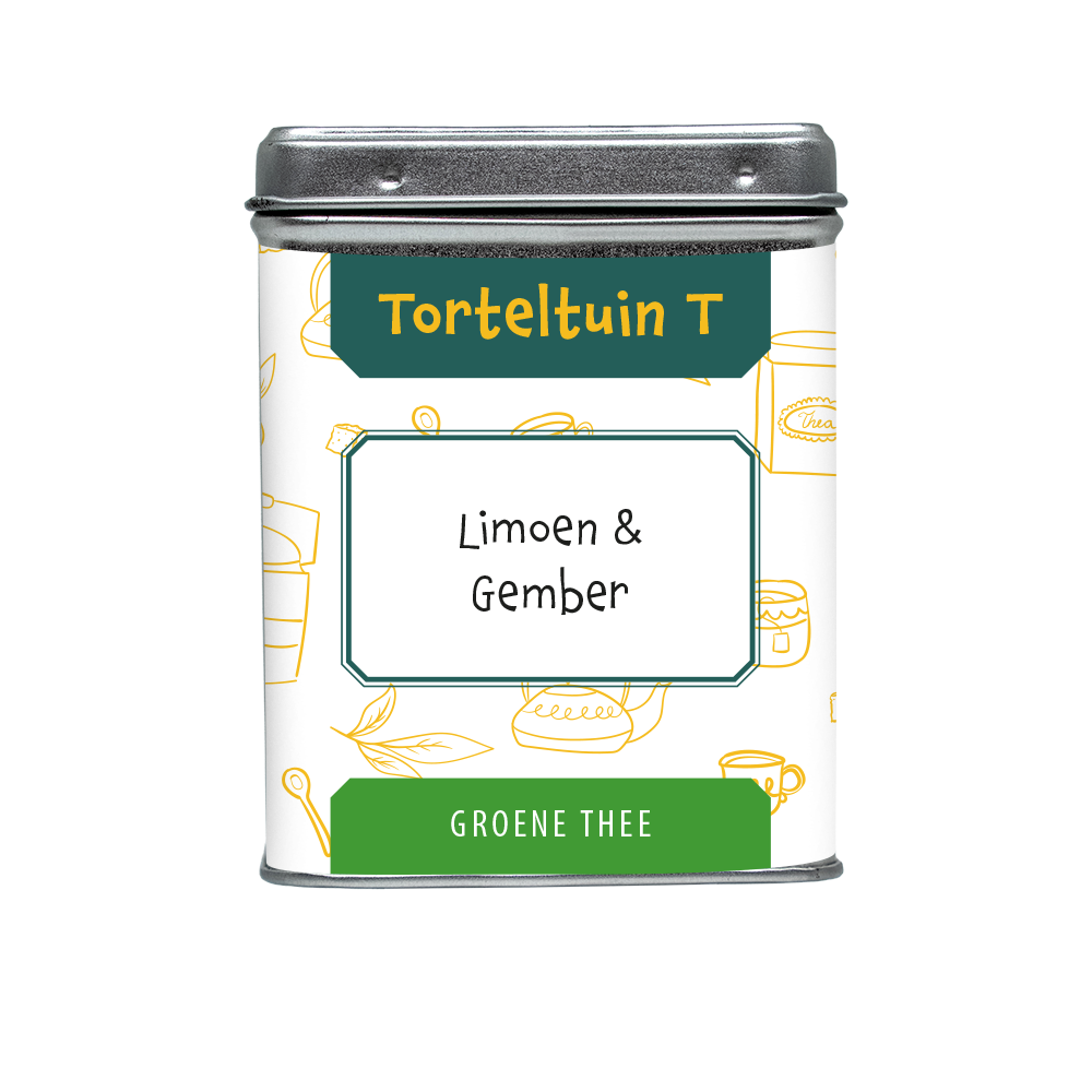 Theeboetiek-Blikje limoen en gember
