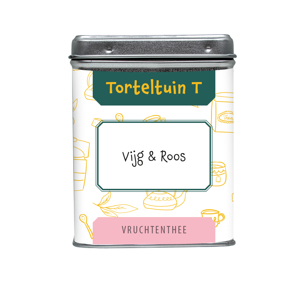 Theeboetiek-Blikje vijg en roos